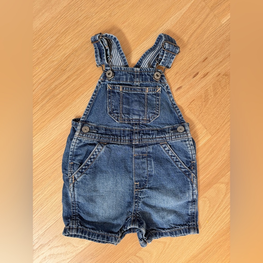 Baby Gap Denim Shorts Overalls